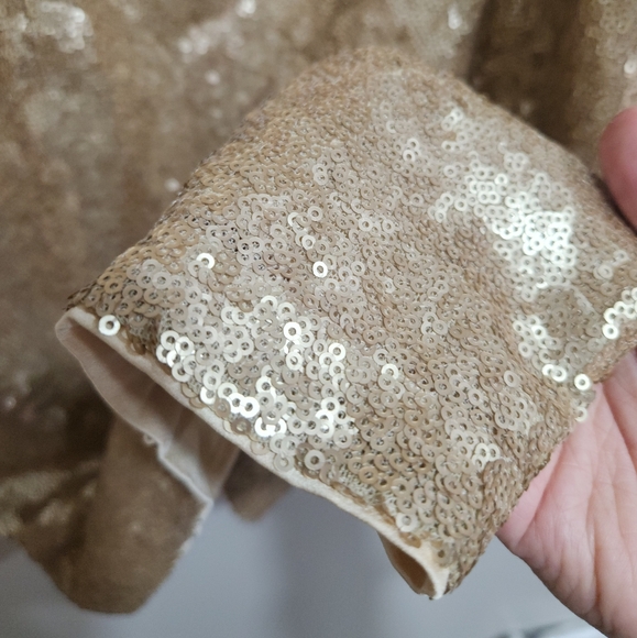Abercrombie Gold Sequin Dress - Picture 4 of 8